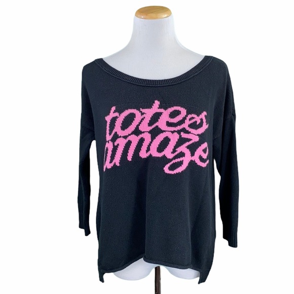 American Eagle Black Totes Amaze Knit Sweater